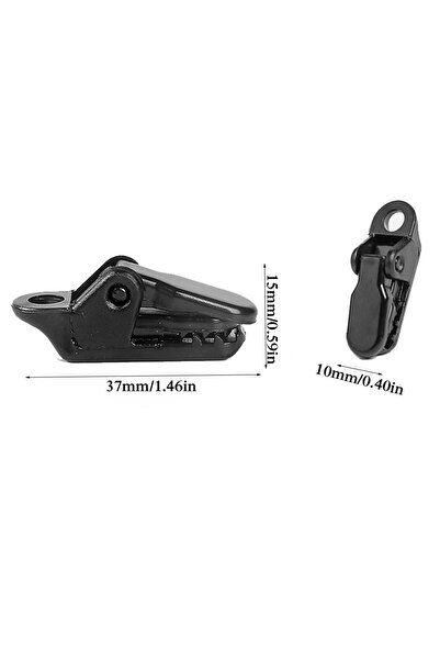 Choice one size Black 10Pcs Awning Clamp Tarp Clips Snap Hangers Tent Camping...