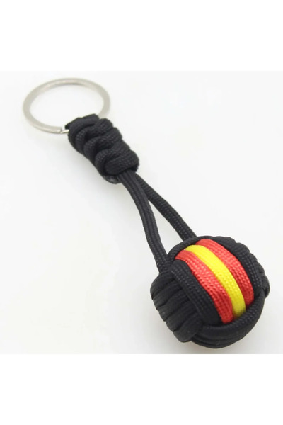Choice سلسلة مفاتيح على شكل قبضة قرد، مصنوعة من حبل منسوج على شكل كرة، من إنت...