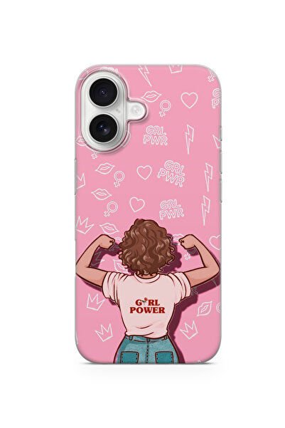 lelia حافظة هاتف شفافة متوافقة مع آيفون 16 مطبوع |   المجموعة: كوين مود فام