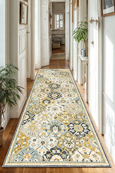 Thalia Home Yıkanabilir Kaymaz Taban Dijital Baskılı Halı,Yolluk