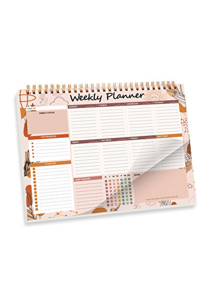 Choice مخطط أسبوعي B5، دفتر تخطيط أسبوعي B5، 104 صفحة، غير مؤرخ، للطلاب والمع...