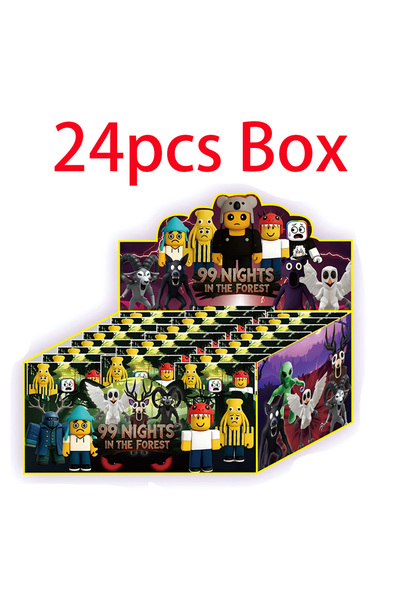 Choice مجموعة عشوائية من 24 قطعة من مجسمات شخصيات لعبة "99 ليلة في الغابة" (ب...