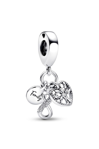 Choice AMC012156 New Infinity Knot Charms 925 Sterling Silver Beads Hearts Safety Chain fit Original Bracel