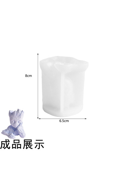 Choice 1pc New 3d Three-dimensional Big Tree Candle Silicone Mold DIY Handmade Plaster Groot Scented Candl