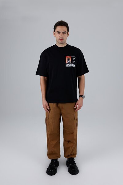 SAW Urbanity Inner Echo Oversize Tişört Erkek Siyah