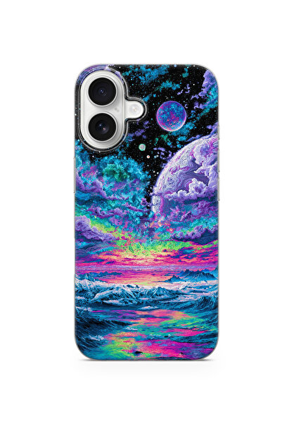 lelia حافظة هاتف شفافة متوافقة مع آيفون 16 بلس مطبوع |   المجموعة: كوزميك ويس...