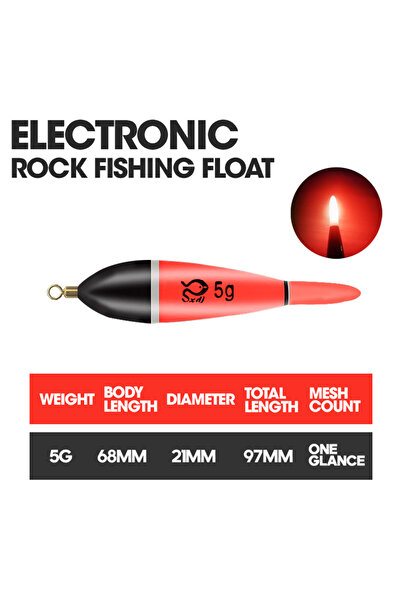 Choice عوامة صيد ليلية مضيئة من تايو، لون أحمر، وزن 5 غرام/10 غرام/15 غرام، ع...