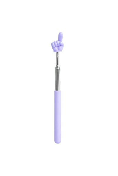 Choice PURPLE Macaron Color 68cm Retractable Finger Reading Stick Telescoping Teacher Pointer Teacher Hand
