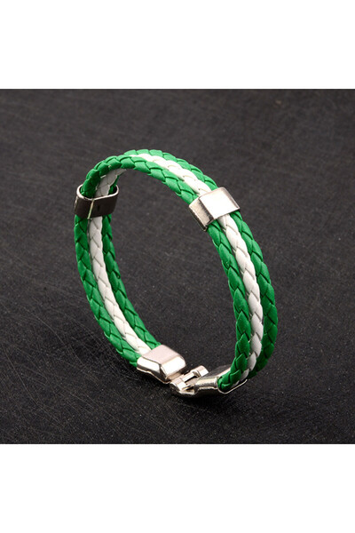 Choice 20.5cm Nigeria Flag Metal Alloy Men Women Spain Germany France Italy Argentina National Flag PU Leat