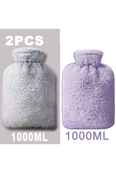 choice2 2PCS Combination A 1000 large-capacity Hot water Bag Bottles Removabl...
