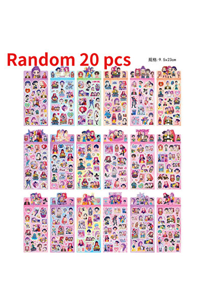 Choice ٢٠ ملصق ليزر عشوائي لشخصيات صائدي الشياطين من الكيبوب - بنمط الأنمي وا...