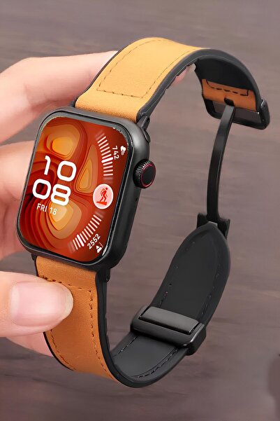 Nezih Case حزام متوافق مع ساعة هواوي فيت 3/4/4 برو بتصميم جلدي قابل للتعديل