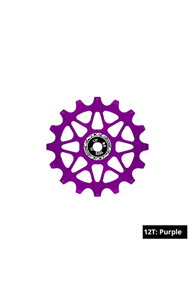 Choice محول سرعات خلفي للدراجة TaoCi 12TPurple ENLEE، مزود بعجلة توجيه سيراميكية ذات أسنان موجبة وسالبة.