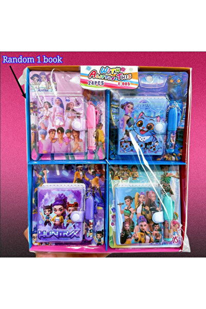 Choice مجموعة دفتر ملاحظات عشوائية من نوع KPop Demon Hunters مع قلم، دفتر تخطيط يومي، دفتر مذكرات محمول للجيب