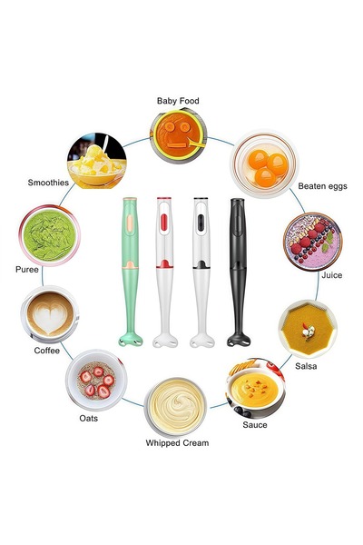 Generic Hand Blender with Stainless Steel Blades, Electric Handblender, Stick Blender & Portable Grip Stick