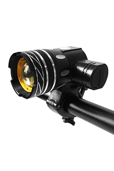 Choice مصباح LED أسود Z30 بقوة 15000 لومن T6 للدراجات الهوائية، قابل لإعادة ا...