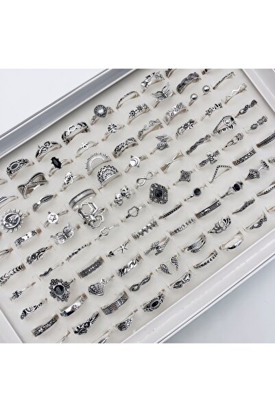 Choice Mix Size16-20mm 30pieces Style 1 30Pieces Fashion Butterfly Snake Geometric Hollow Ring Set For Wome