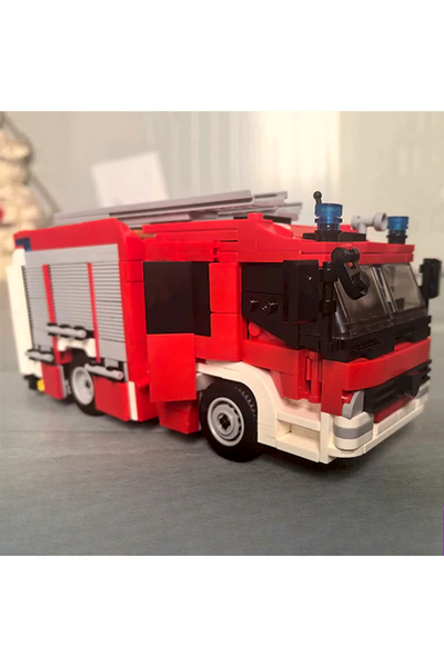 Choice 1019PCS 1019PCS MOC City Fire Truck Building Blocks Set Transport Vehicle Rescue Tower Ladder Model
