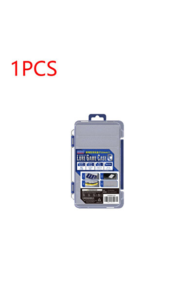 MOJOYCE صندوق طُعم صيد محمول مزدوج الجوانب، مكون من قطعة واحدة باللون الأزرق،...