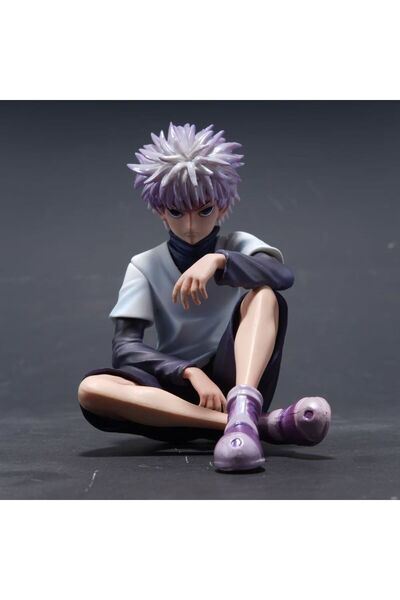 bilibili تمثال كيلوا زولديك، شخصية أنمي، بنفسجي، 11 سم (4.3 بوصة)، مصنوع من م...