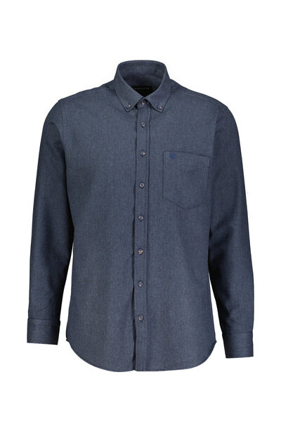 FINESUITS Erkek Flanel Düz Gömlek 2522204006.FLC