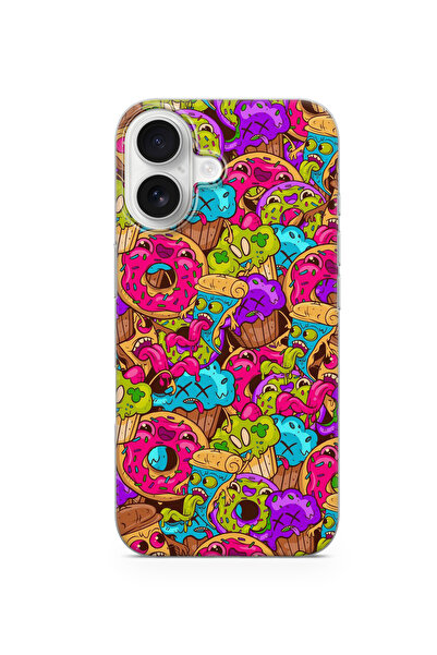 lelia حافظة هاتف شفافة متوافقة مع آيفون 16 مطبوع |   المجموعة: سناكتون ديلايت