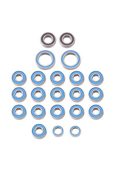Choice كما هو موضح، طقم محامل كروية مغلقة مكون من 22 قطعة لسيارات تامييا CC-0...