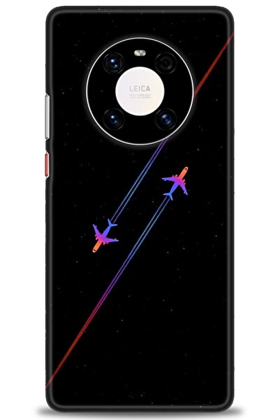 Rulet Aksesuar غطاء متوافق مع هاتف هواوي ميت 40 برو HD مطبوع - غطاء سيليكون م...