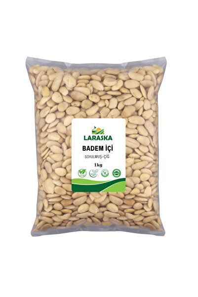 Laraska Badem İçi Soyulmuş Çiğ 1kg- Blanched Almonds Raw