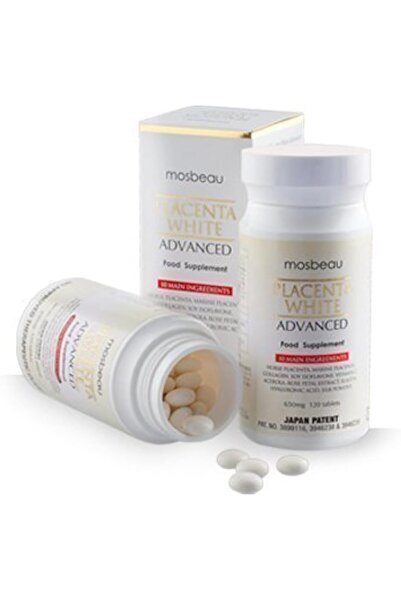 Mosbeau مكمل بلاسنتا وايت المتطور لتفتيح البشرة