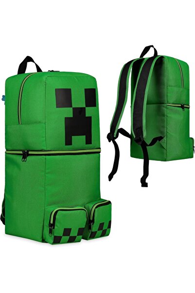 MINECRAFT Creeper Temalı Lisanslı Çocuk Sırt Çantası – Ayarlanabilir Askılı, Okul & Seyahat Çantası
