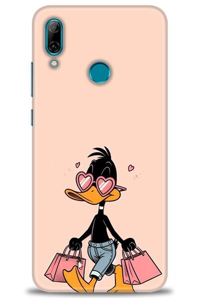 Rulet Aksesuar حافظة متوافقة مع هاتف هواوي بي سمارت 2019 HD مطبوع + واقي شاشة...