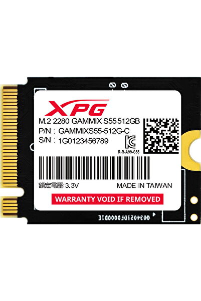 Adata XPG Gammix S55 512GB PCIe 4.0 x4 M.2 2230 SSD