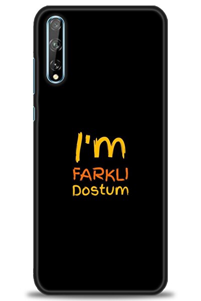 Rulet Aksesuar غطاء متوافق مع هاتف هواوي P Smart S HD مطبوع - غطاء سيليكون بت...