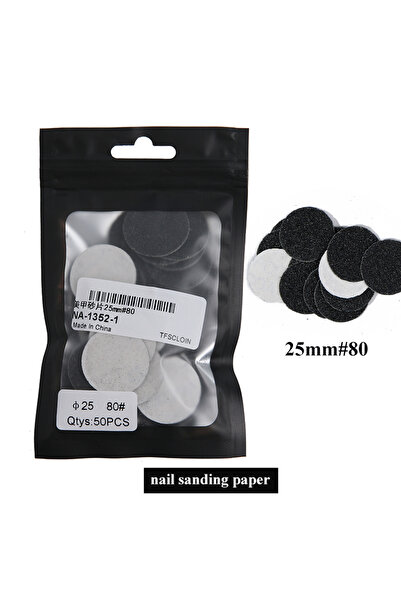 Choice4 50 قطعة من أقراص ورق صنفرة الأظافر المصنوعة من الفولاذ المقاوم للصدأ بقطر 25 مم (20/25/35 مم) لإزالة الجلد الميت والمسامير من القدمين، G80