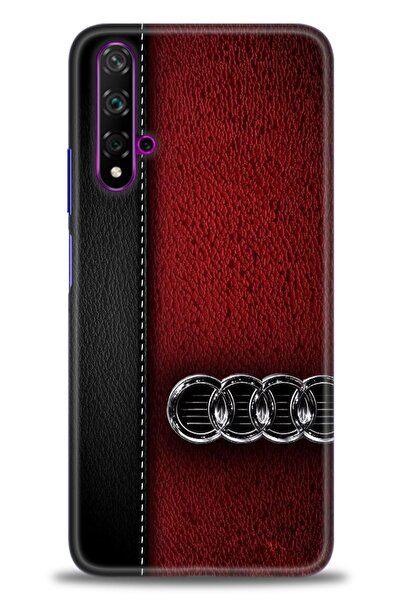 Rulet Aksesuar غطاء متوافق مع هاتف هواوي نوفا 5T HD مطبوع - غطاء سيليكون مصمم...