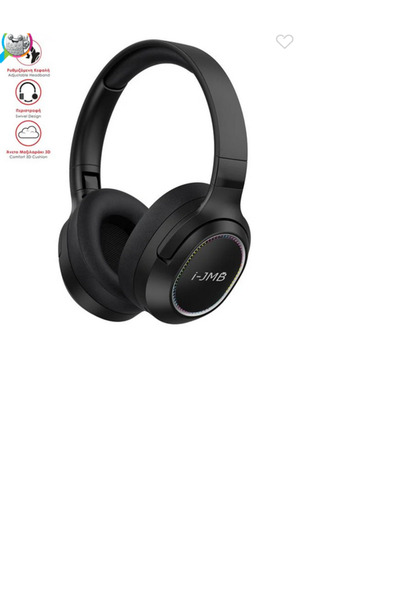 JBM Casti Audio Negre cu Bluetooth Pliabile RGB i-JMB