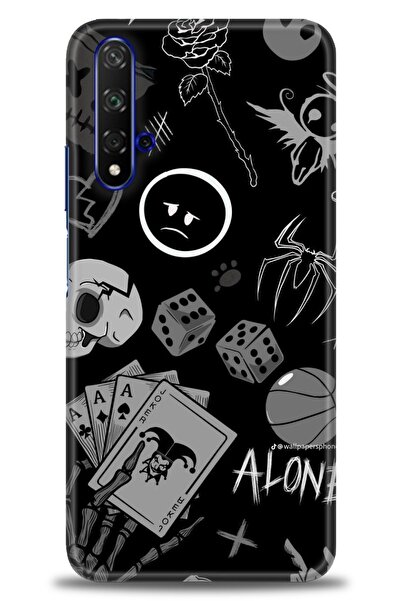 Rulet Aksesuar غطاء متوافق مع هاتف هواوي هونر مطبوع HD - غطاء سيليكون مصمم - 354