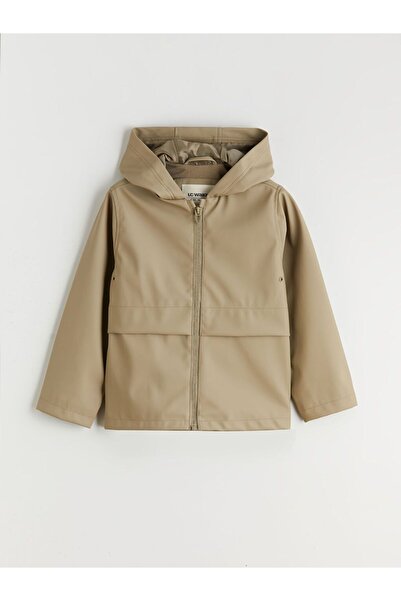 LC Waikiki Water Repellent D Leather-Look Boy's Coat