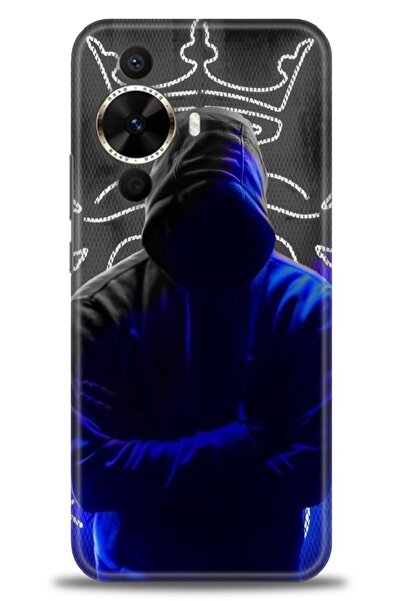 Rulet Aksesuar غطاء متوافق مع هاتف هواوي نوفا 12S HD مطبوع - غطاء سيليكون مصم...