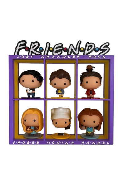 Bonolupo Friends McDonald’s Figür Standı | 6’lı Koleksiyon Rafı | Friends Men...