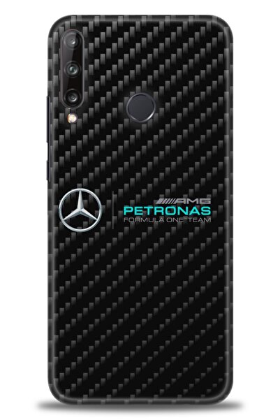 Rulet Aksesuar حافظة متوافقة مع هاتف هواوي P40 Lite E HD مطبوع + واقي شاشة سي...