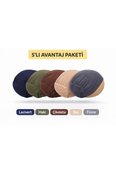 TRModam مجموعة من 5 قطع من أغطية الرأس المرنة - غير قابلة للانزلاق، مريحة، لل...