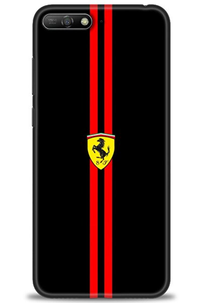 Rulet Aksesuar غطاء متوافق مع هاتف هواوي Y6 2018 HD مطبوع - غطاء سيليكون مصمم...