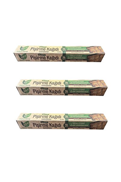 Roll-Up Ağartılmamış Doğal Kesimli Fırın Pişirme Kızartma Kağıdı - 42x37 Cm. ...