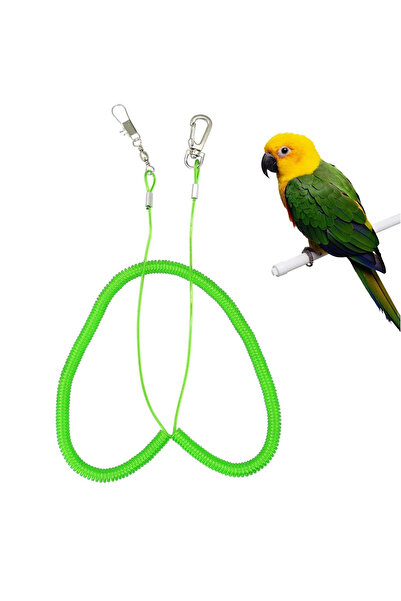 Bukela حبل تدريب طيران مرن مضاد للعض بطول 6 أمتار للببغاوات