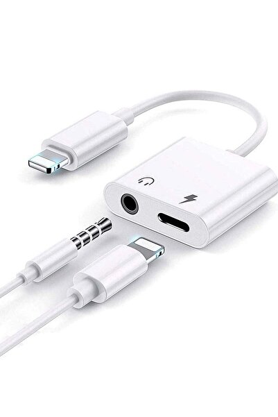 Generic Apple MFi Certified 2-in-1 Lightning to 3.5mm Headphone Jack and Charging Adapter