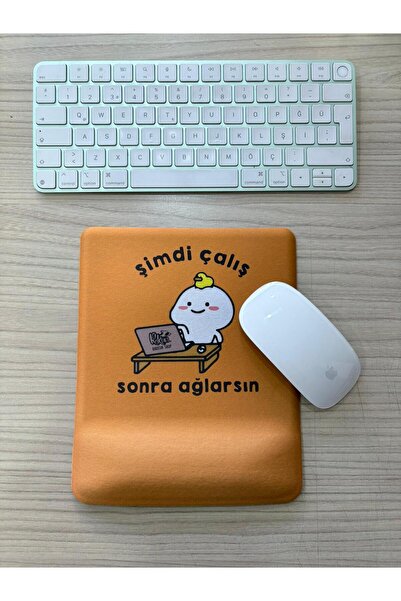 rakkun shop Now Work Then Cry Printed Square Mouse Pad with Wrist Rest