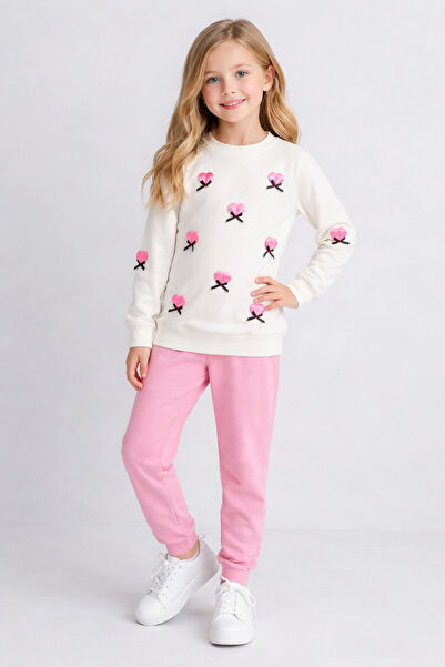 Cici kız Baby Junior Kız Çocuk Kolu Fırfırlı Mevsimlik Alt Üst Takım