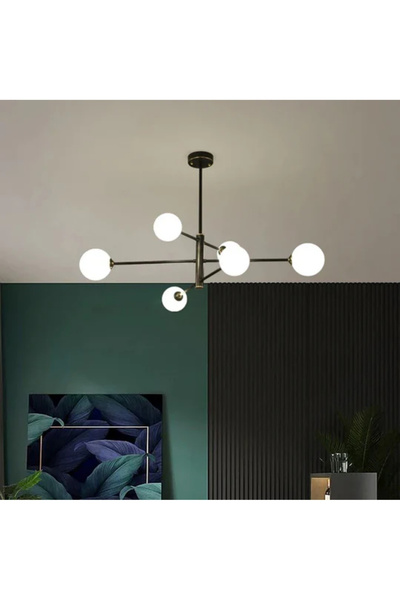 RONİSU AYDINLATMA Elara Camlı Modern Avize RA-AVZ- 1567-89-34